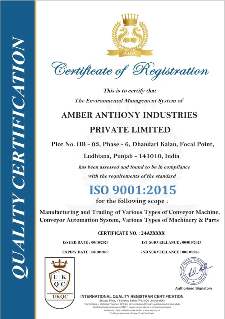 Cooling Control Conveyors System